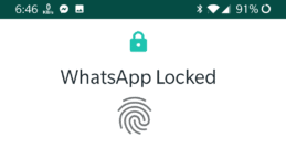 بصمة الاصبع بالواتساب